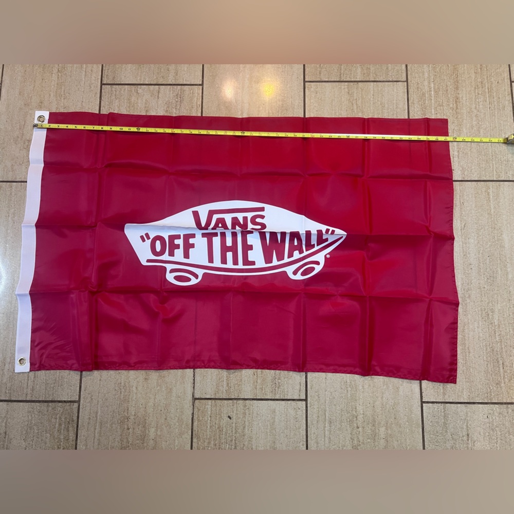 New Vans Off The Wall (Red) Flag 30'' x 48''